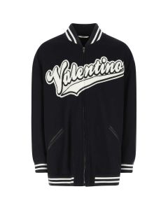 Valentino Zip-Up Long-Sleeved Bomber Jacket