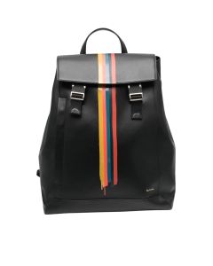Paul Smith Logo Printed Stripe Detailed Backpack