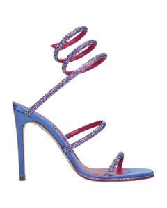 Cleo Sandals In Blue Leather