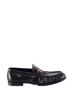 Tod's Timeless Slip-On T Logo Plaque Loafers