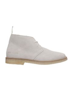 Chukka Ankle Boots In Grey Suede