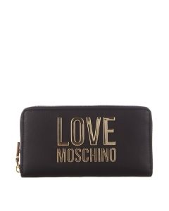 Love Moschino Logo Plaque Zipped Wallet
