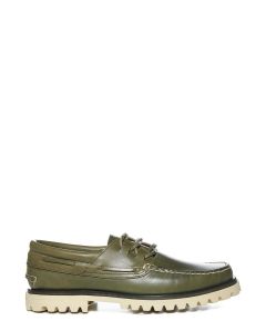 Officine Creative Round Toe Lace-Up Loafers