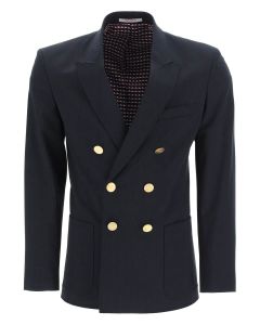 Valentino Double-Breasted Long-Sleeved Jacket