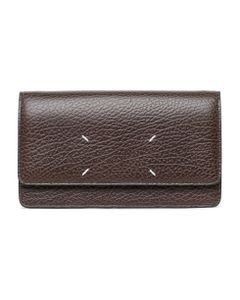 Dark Brown Leather Chain Wallet