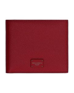 Dauphine-print Leather Wallet