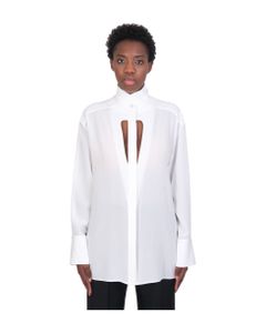 Shirt In White Silk