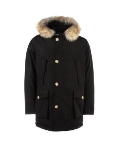 Woolrich Hooded Fur Trimmed Coat