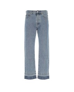 Valentino Button Detailed Straight Leg Jeans