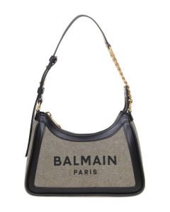 Balmain B-army 26 Bag In Canvas And Leather