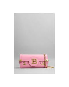 Bbuzz 23 Clutch In Rose-pink Leather