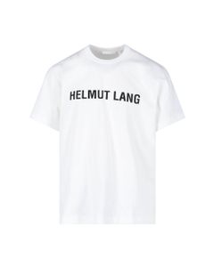 Helmut Lang Logo Printed Crewneck T-Shirt