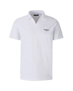 Balmain Logo Printed Short-Sleeved Polo Shirt