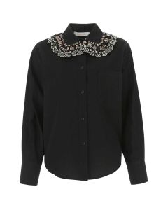 See By Chloé Embroidered Long-Sleeved Shirt