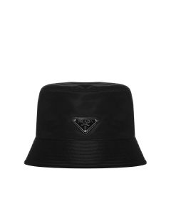 Prada Logo Plaque Bucket Hat