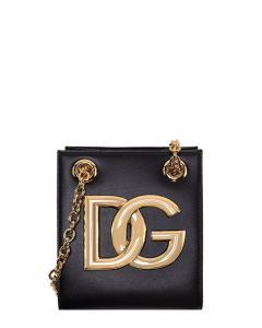 Dolce & Gabbana 3.5 Logo-Plaque Small Shoulder Bag