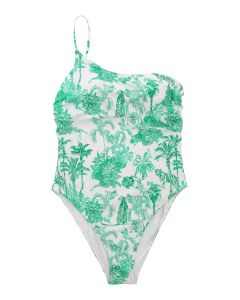 Jungle print one-piece swimsuit
