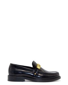 Moschino Logo Lettering Slip-On Loafers