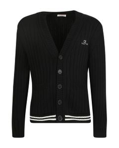 Cardigan With Embroidered Logo