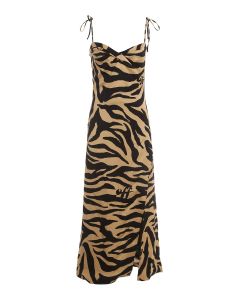 Zebra printed dress