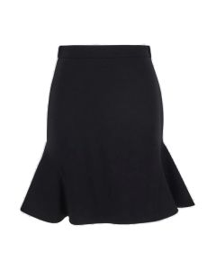 Alexander McQueen Peplum High Waist Mini Skirt