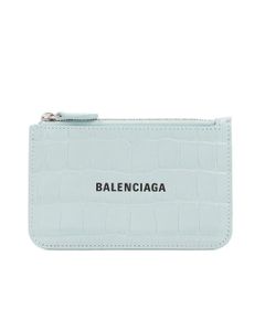 Balenciaga Logo Embossed Zipped Cardholder