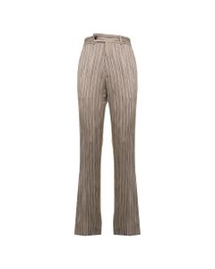 Amiri Men's Beige Striped Flare Trousers
