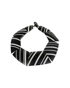 Necklace Polyester Black And White