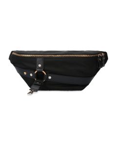 Nylon Belt Bag With Leather Details