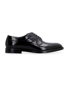 Lace-up Leather Derby Shoes