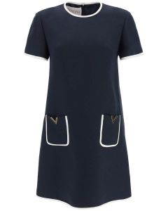 Valentino VLogo Plaque Mini Dress