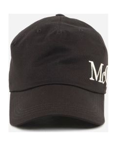Cotton Baseball Cap With Embroidered Logo