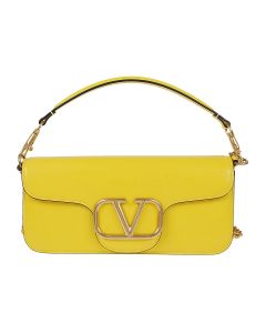 Valentino VLogo Plaque Chain Linked Clutch Bag