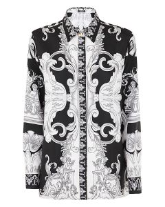Versace Baroque Pattern Long Sleeved Shirt