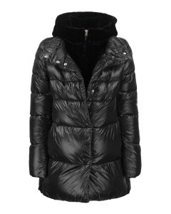 Padded coat with faux fur interior