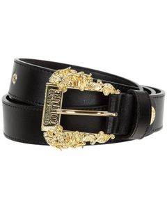 Versace Jeans Couture Logo Engraved Buckle Belt