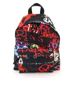 Vetements Allover Graffiti Print Zipped Backpack