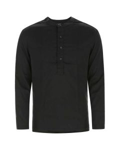 Tom Ford Half Buttoned Long-Sleeved Shirt