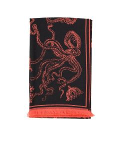 Alexander McQueen Jacquard Fringed Scarf