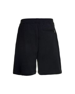 Black Jersey Shorts With Logo