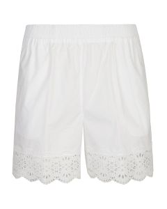 P.A.R.O.S.H. Lace-Trimmed High-Waisted Shorts