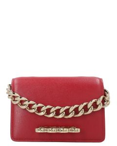 Alexander McQueen Four Ring Chain-Link Shoulder Bag