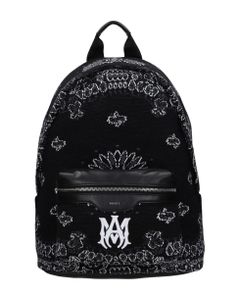 Backpack In Black Cotton