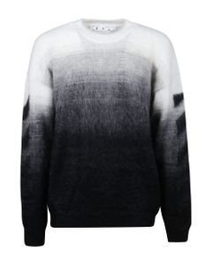 Diag Arrow Brushed Knit Sweater