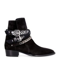Bandana Suede Ankle Boots