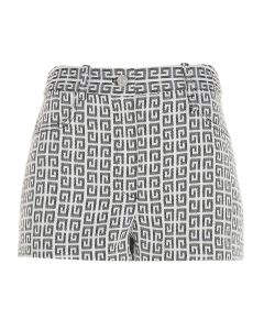 Givenchy 4G Jacquard Denim Shorts