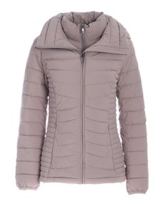 Waisted down jacket in grey