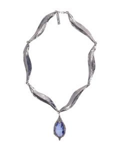 Metal Necklace With Glass Details
