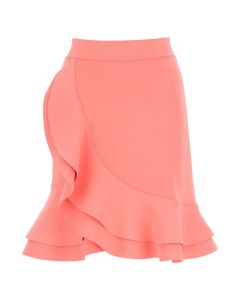 Alexander McQueen Ruffled Asymmetric Mini Skirt