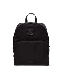 Versacece Black Nylon Backpack With Medusa